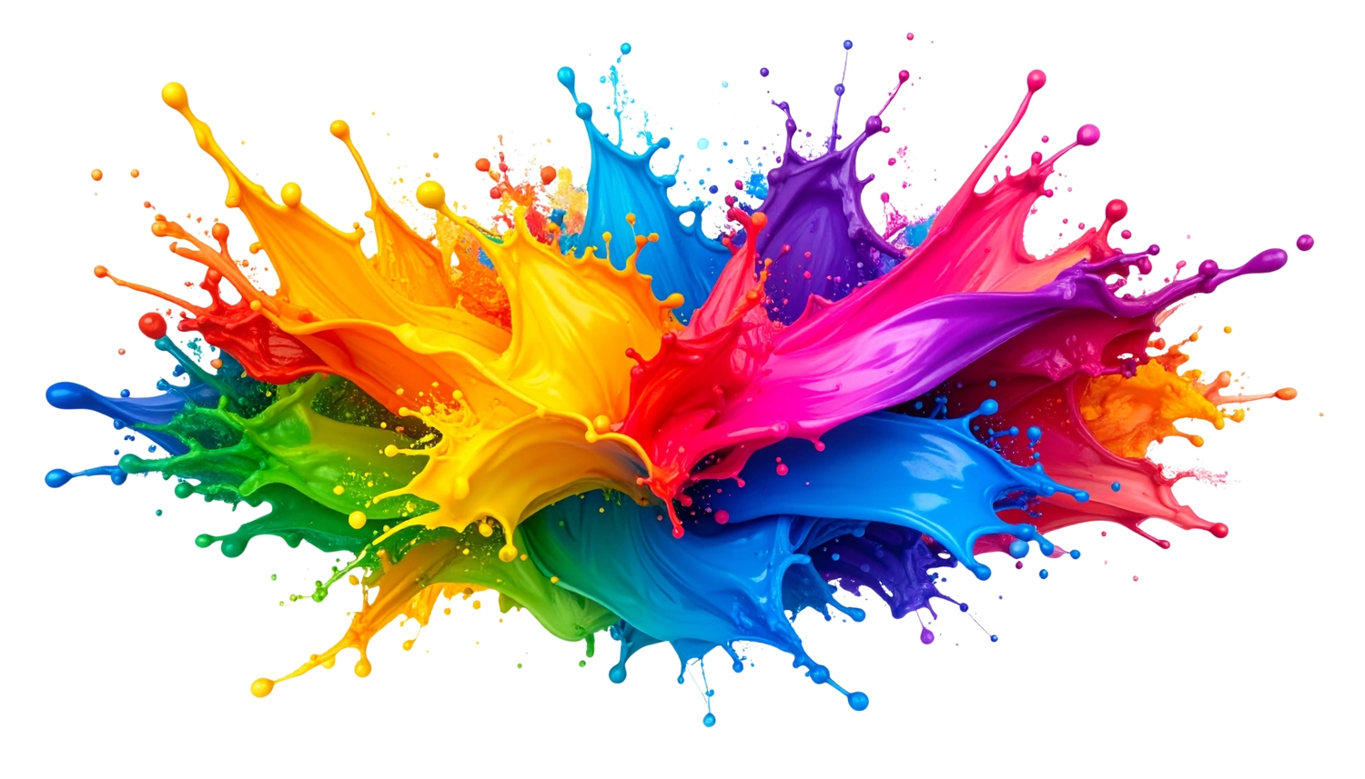 Mobile-color-Mobilfunkladen – eine Illustration eines dynamischen und lebendigen Farbspritzers